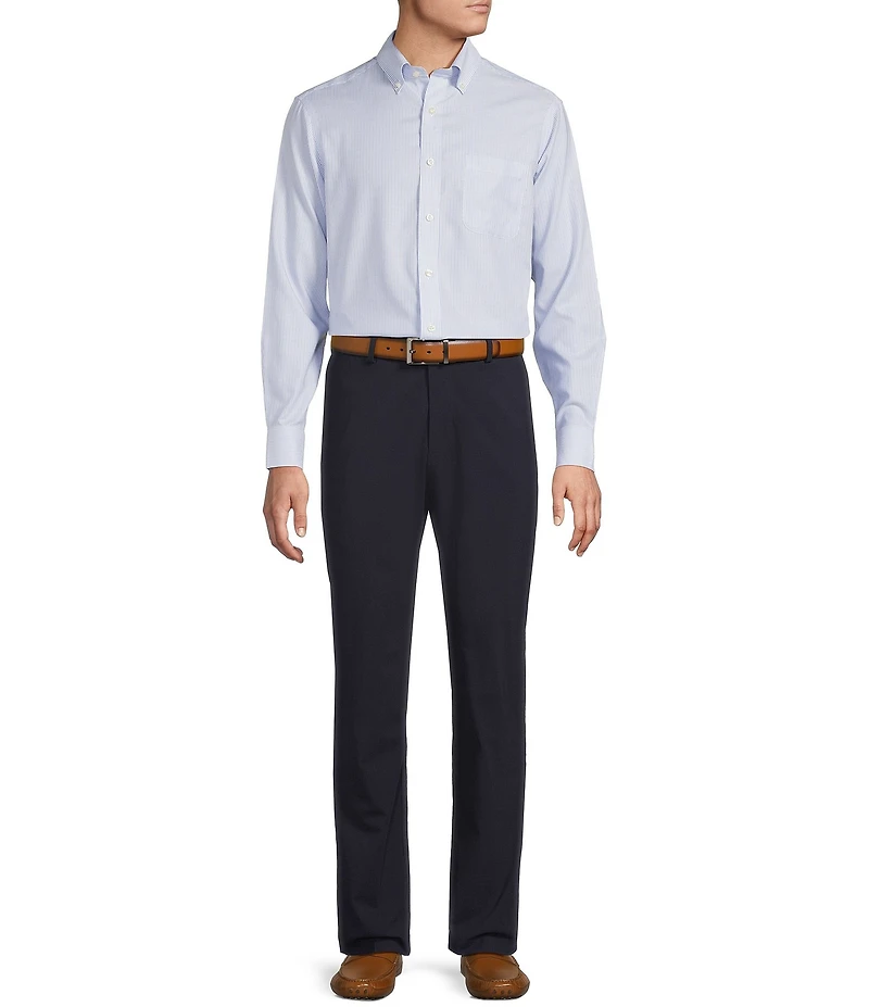 Daniel Cremieux Signature Label Non-Iron Stripe Oxford Long Sleeve Woven Shirt