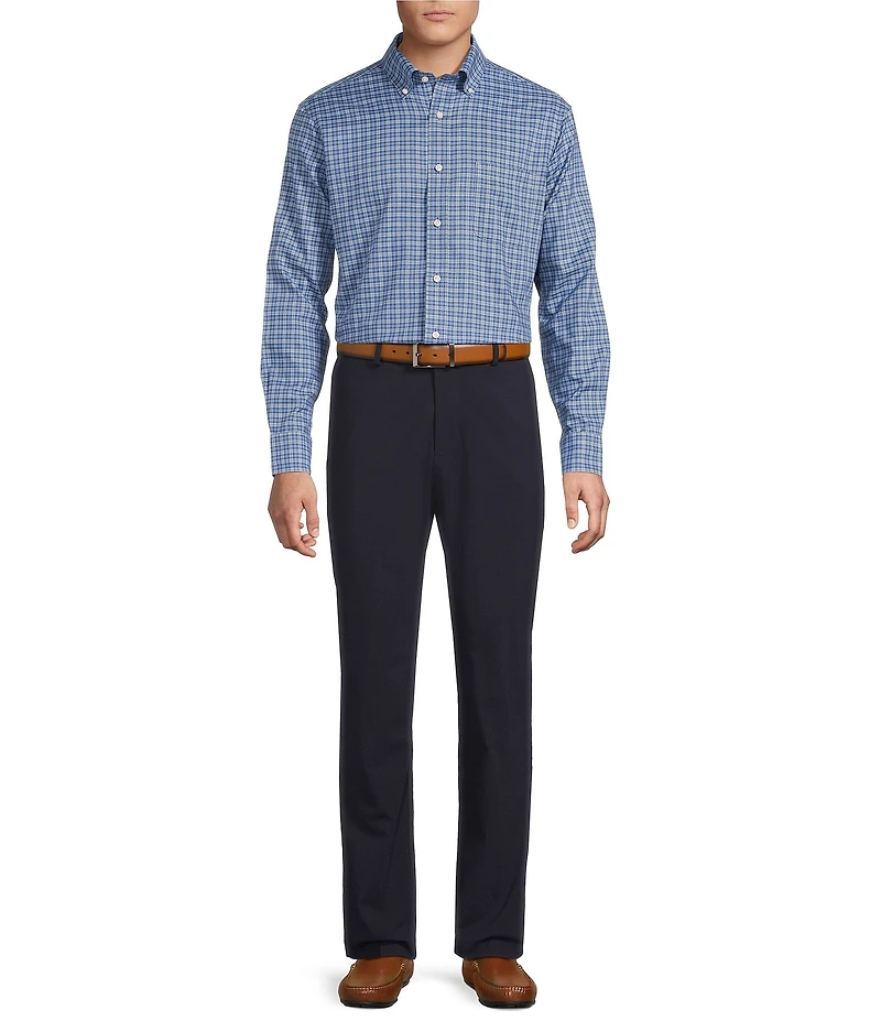 Daniel Cremieux Signature Label Non-Iron Traditional Plaid Oxford Long Sleeve Woven Shirt