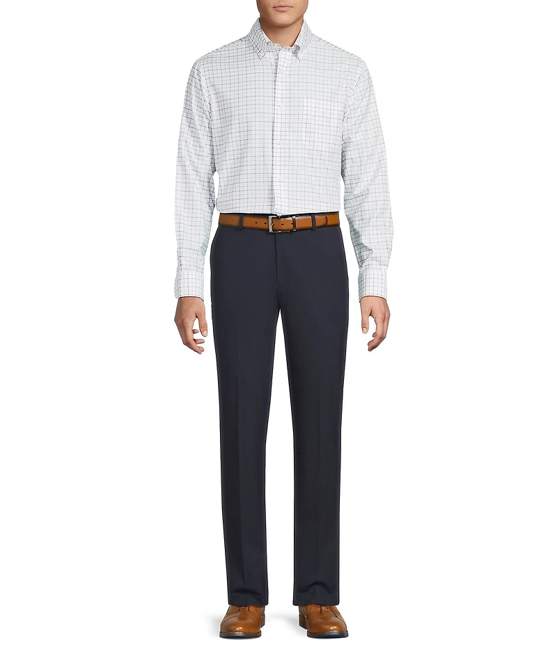 Daniel Cremieux Signature Label Non-Iron Wide Check Long Sleeve Woven Shirt