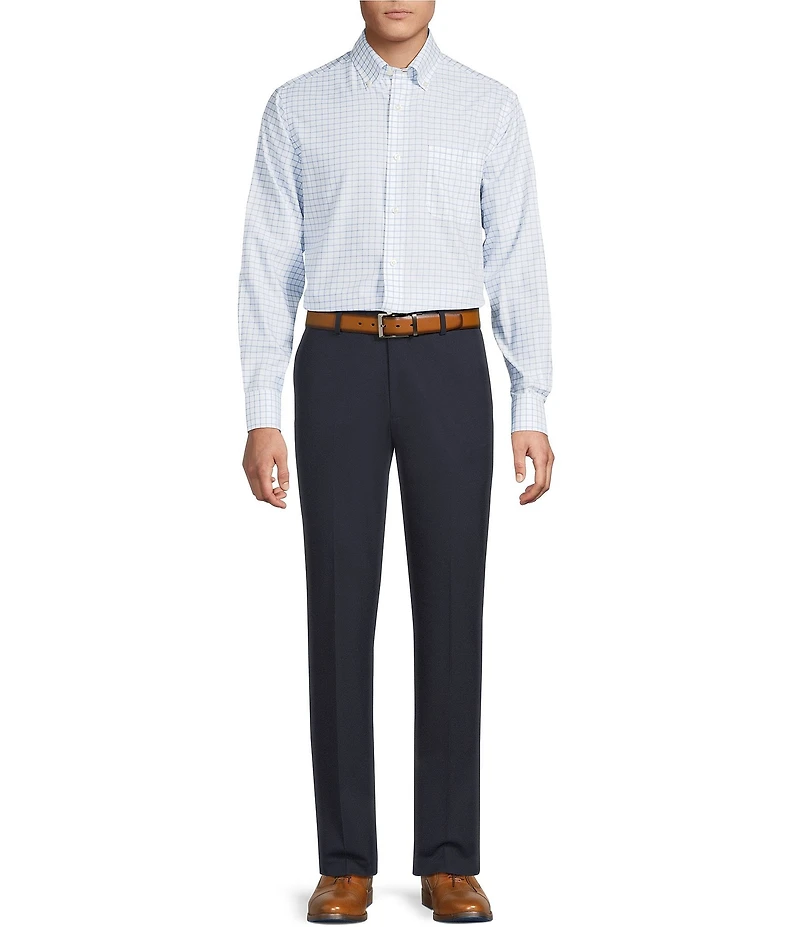 Daniel Cremieux Signature Label Non-Iron Wide Check Long Sleeve Woven Shirt