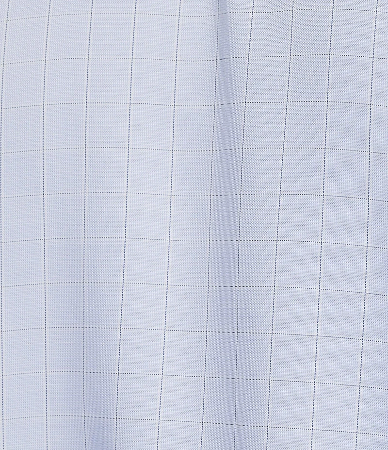 Daniel Cremieux Signature Label Non-Iron Windowpane Long Sleeve Woven Shirt