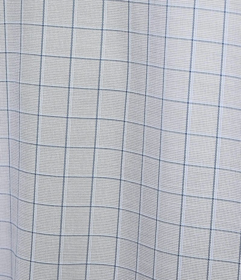 Daniel Cremieux Signature Label Non-Iron Windowpane Long Sleeve Woven Shirt