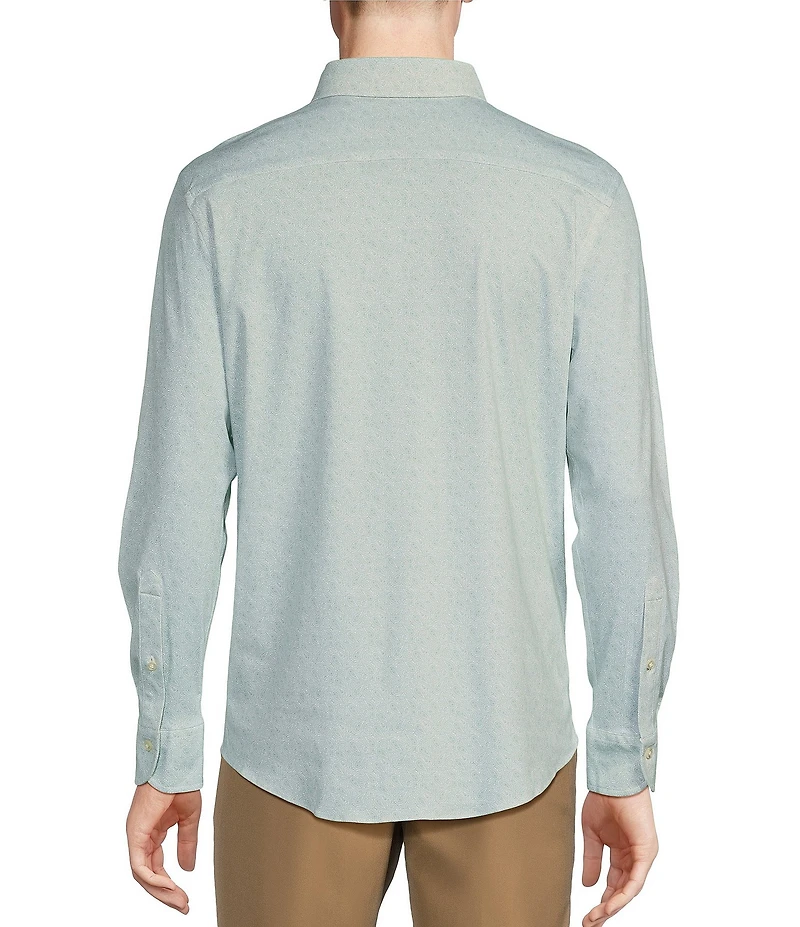Daniel Cremieux Signature Label Paisley Print Luxe Stretch Long Sleeve Woven Shirt