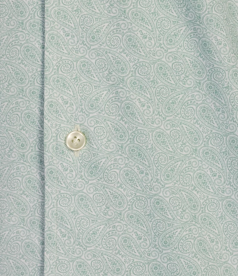 Daniel Cremieux Signature Label Paisley Print Luxe Stretch Long Sleeve Woven Shirt