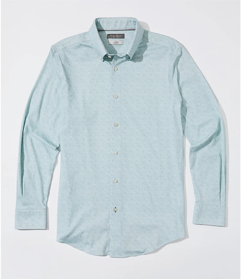 Daniel Cremieux Signature Label Paisley Print Luxe Stretch Long Sleeve Woven Shirt