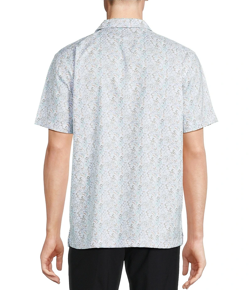 Daniel Cremieux Signature Label Paisley Short Sleeve Woven Camp Shirt