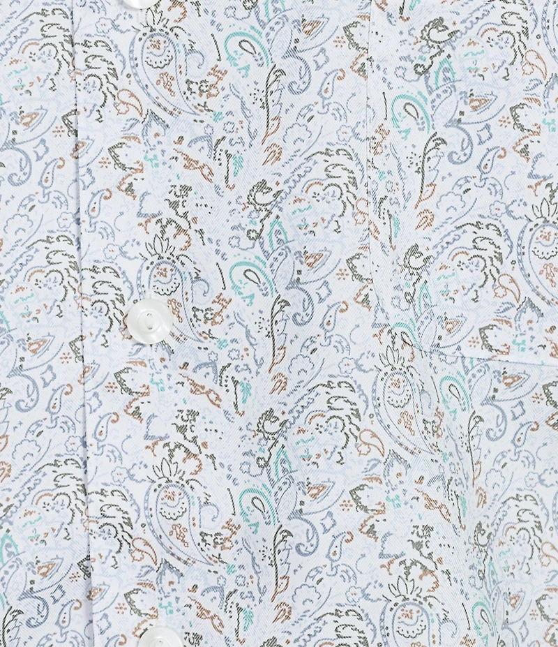 Daniel Cremieux Signature Label Paisley Short Sleeve Woven Camp Shirt