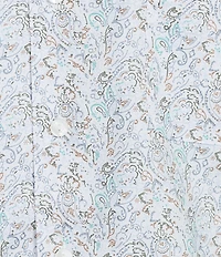 Daniel Cremieux Signature Label Paisley Short Sleeve Woven Camp Shirt