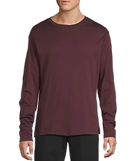 Daniel Cremieux Signature Label Pima Cotton Long Sleeve Striped T-Shirt