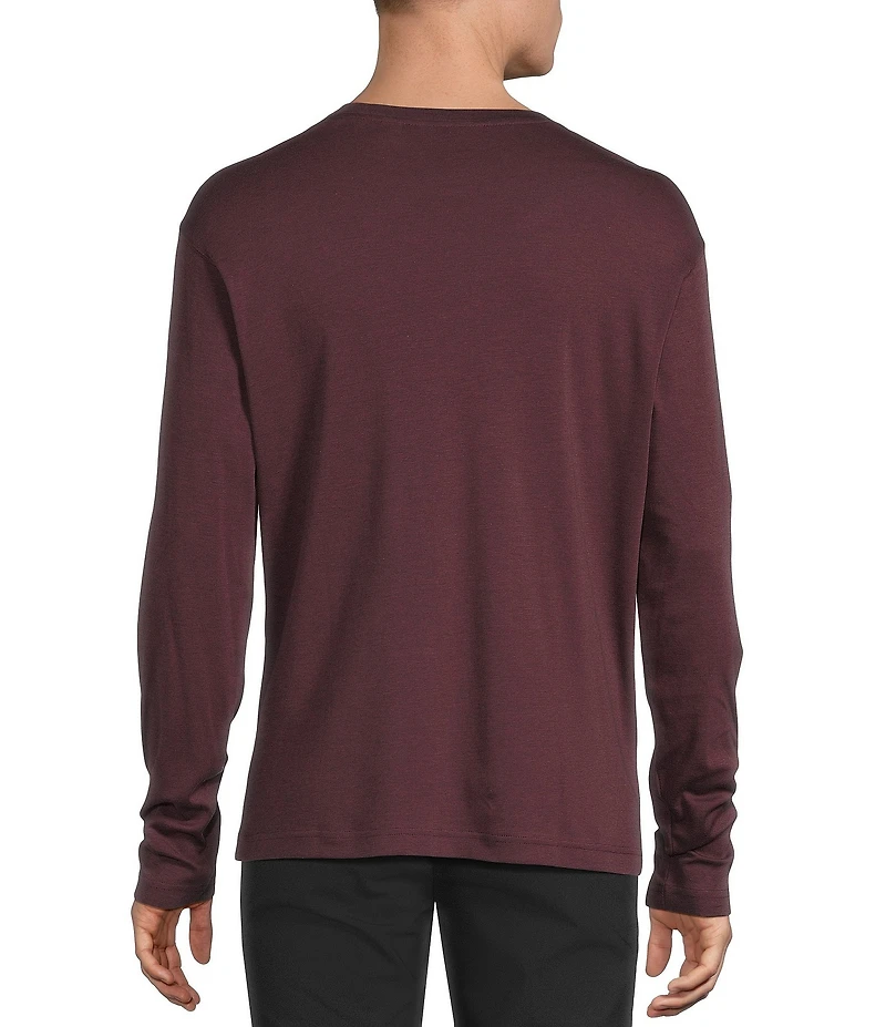 Daniel Cremieux Signature Label Pima Cotton Long Sleeve Striped T-Shirt