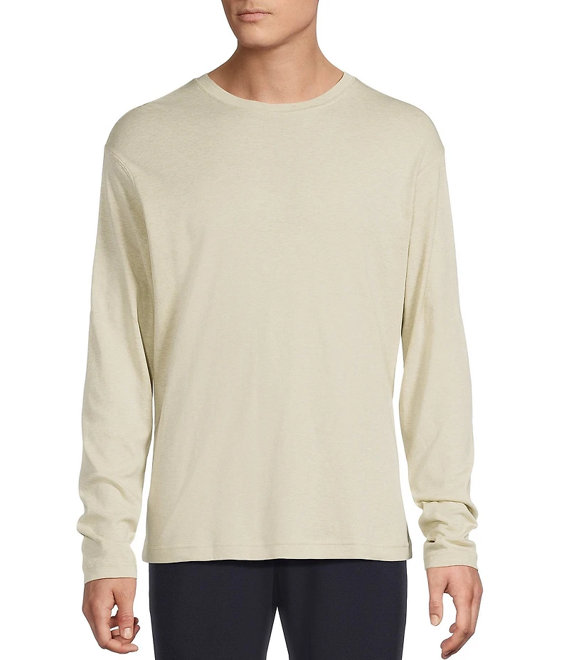 Daniel Cremieux Signature Label Pima Cotton Long Sleeve Striped T-Shirt