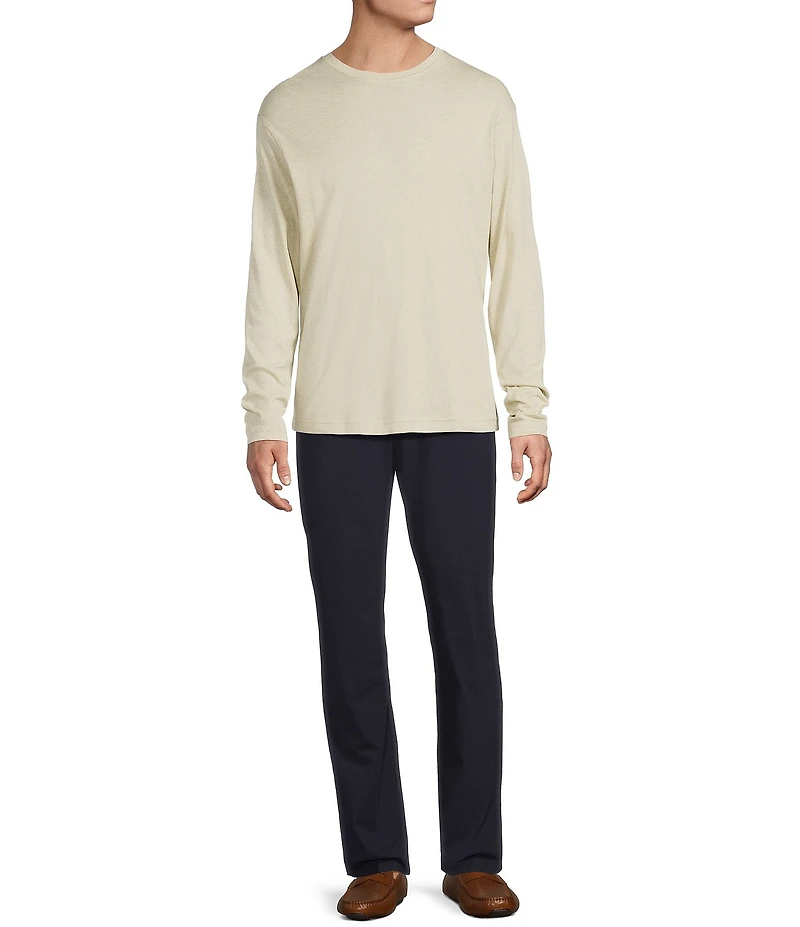 Daniel Cremieux Signature Label Pima Cotton Long Sleeve Striped T-Shirt