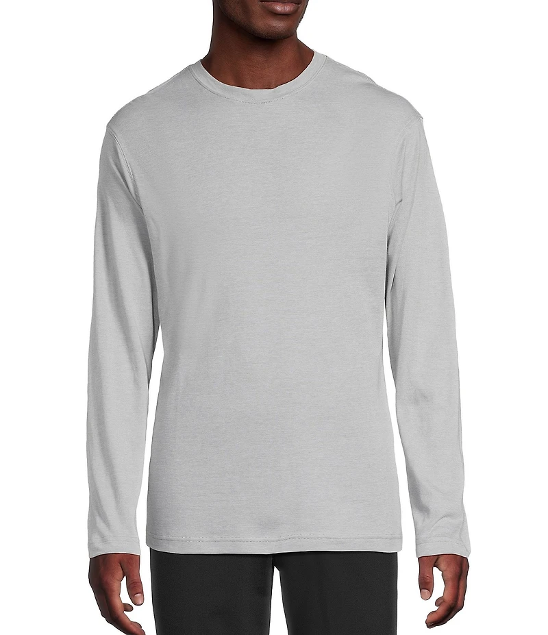 Daniel Cremieux Signature Label Pima Cotton Long Sleeve Striped T-Shirt