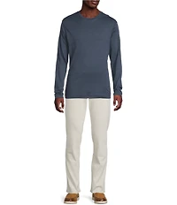 Daniel Cremieux Signature Label Pima Cotton Long Sleeve Striped T-Shirt