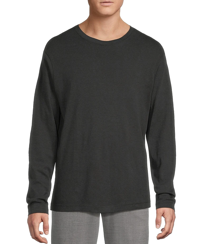 Daniel Cremieux Signature Label Pima Cotton Long Sleeve Striped T-Shirt