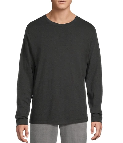 Daniel Cremieux Signature Label Pima Cotton Long Sleeve Striped T-Shirt