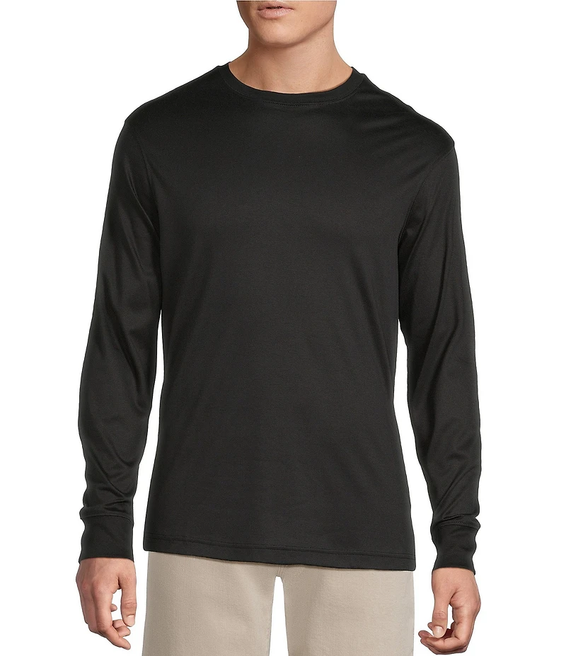 Daniel Cremieux Signature Label Pima Cotton Long Sleeve T-Shirt