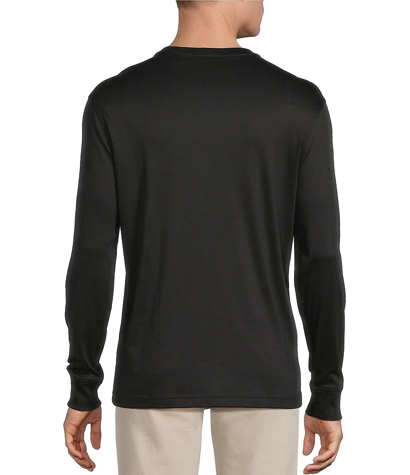 Daniel Cremieux Signature Label Pima Cotton Long Sleeve T-Shirt