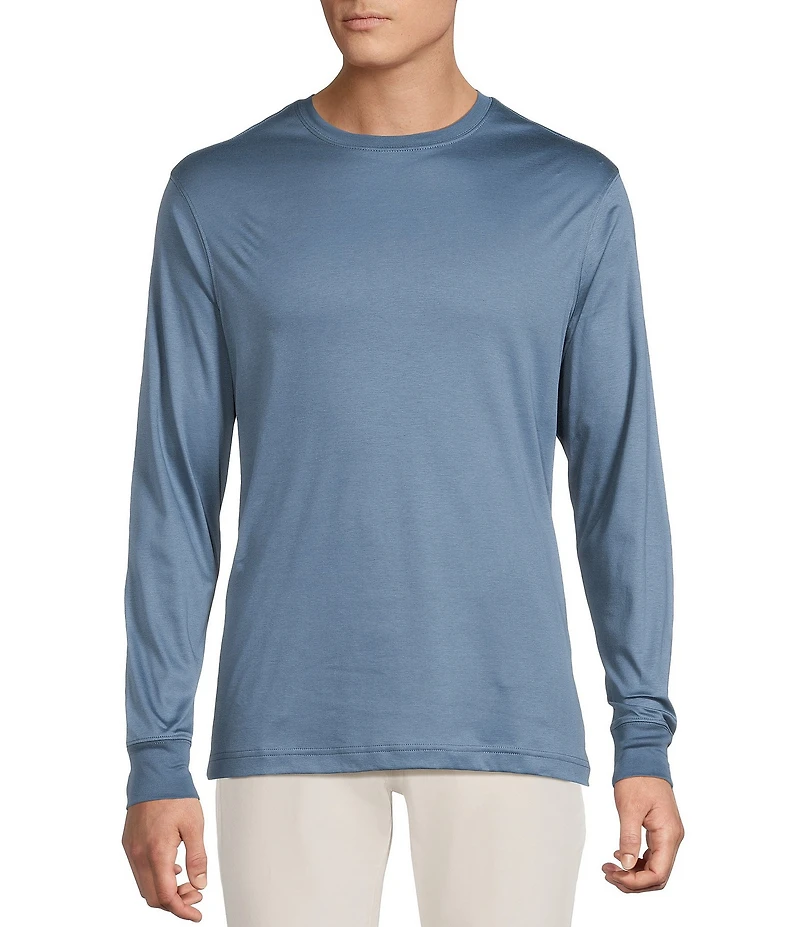 Daniel Cremieux Signature Label Pima Cotton Long Sleeve T-Shirt
