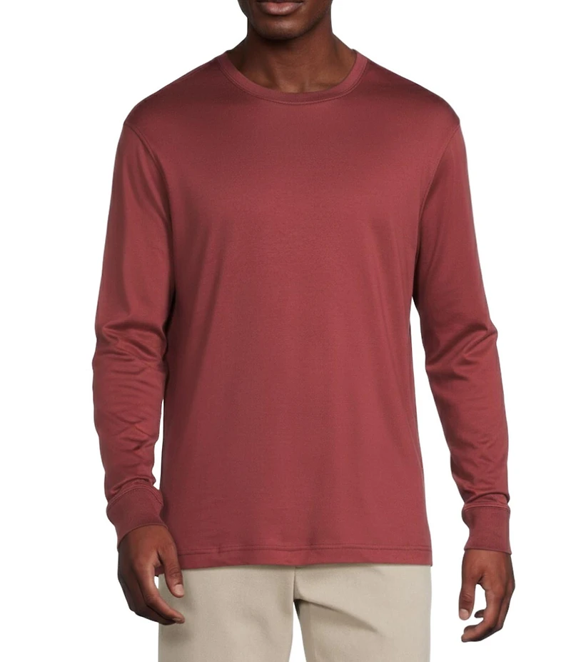 Daniel Cremieux Signature Label Pima Cotton Long Sleeve T-Shirt