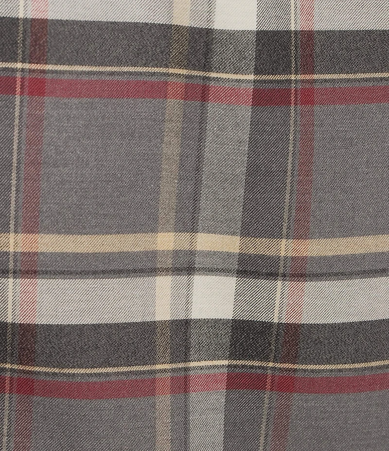 Daniel Cremieux Signature Label Plaid Cashmere Blend Long Sleeve Woven Shirt