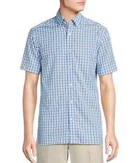 Daniel Cremieux Signature Label Poplin Check Short Sleeve Woven Shirt