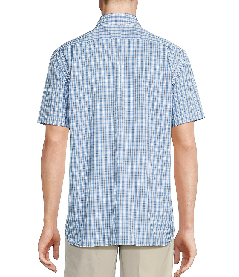 Daniel Cremieux Signature Label Poplin Check Short Sleeve Woven Shirt
