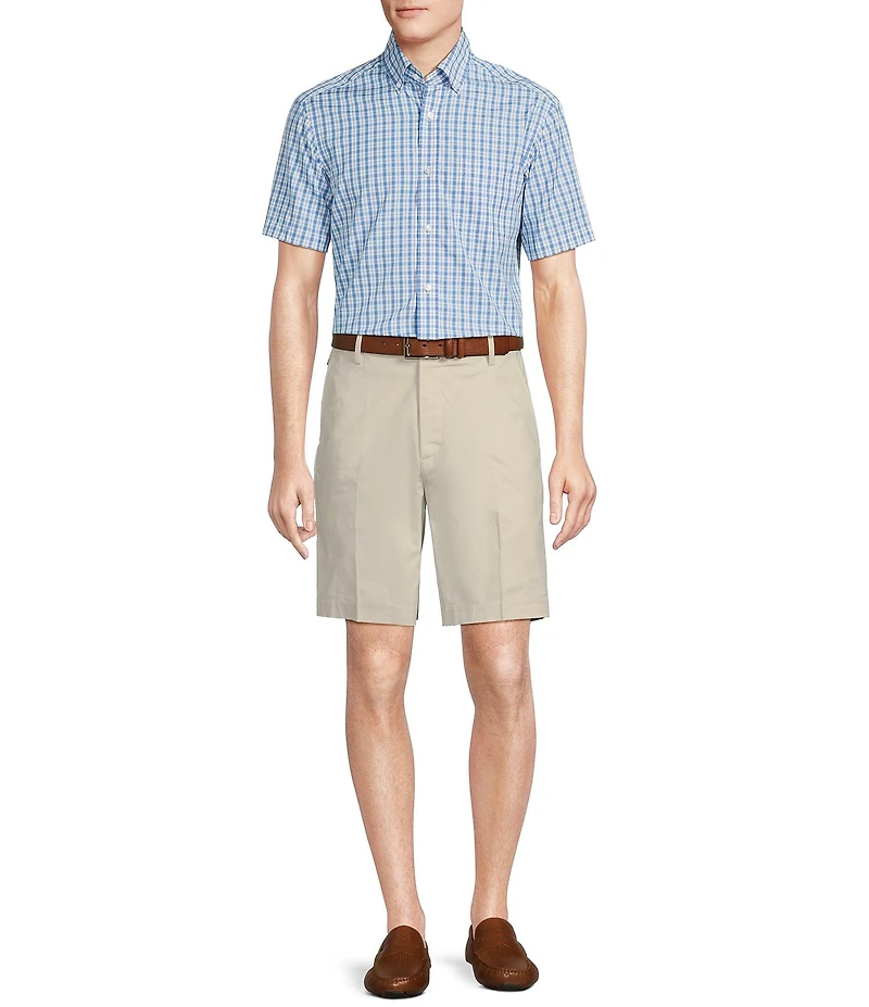Daniel Cremieux Signature Label Poplin Check Short Sleeve Woven Shirt