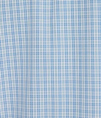 Daniel Cremieux Signature Label Poplin Plaid Short Sleeve Woven Shirt