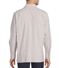 Daniel Cremieux Signature Label Solid Cashmere Blend Long Sleeve Woven Shirt