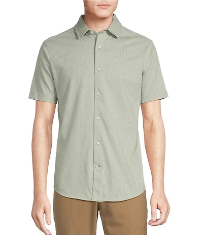 Daniel Cremieux Signature Label Solid Coat Front Pima Knit Shirt