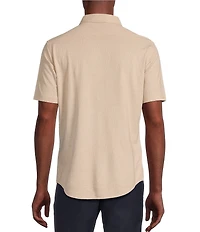 Daniel Cremieux Signature Label Solid Coat Front Pima Knit Shirt
