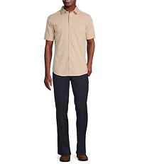 Daniel Cremieux Signature Label Solid Coat Front Pima Knit Shirt