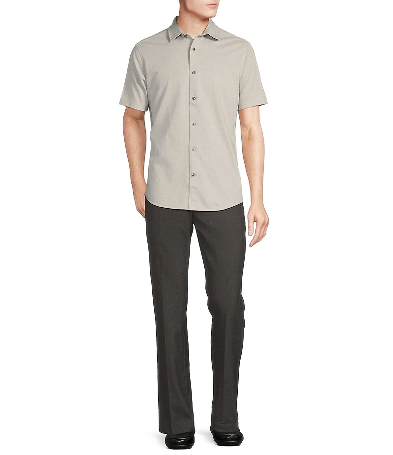 Daniel Cremieux Signature Label Solid Coat Front Pima Knit Shirt