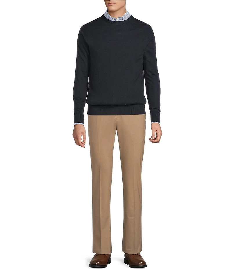 Daniel Cremieux Signature Label Solid Crew Neck Sweater