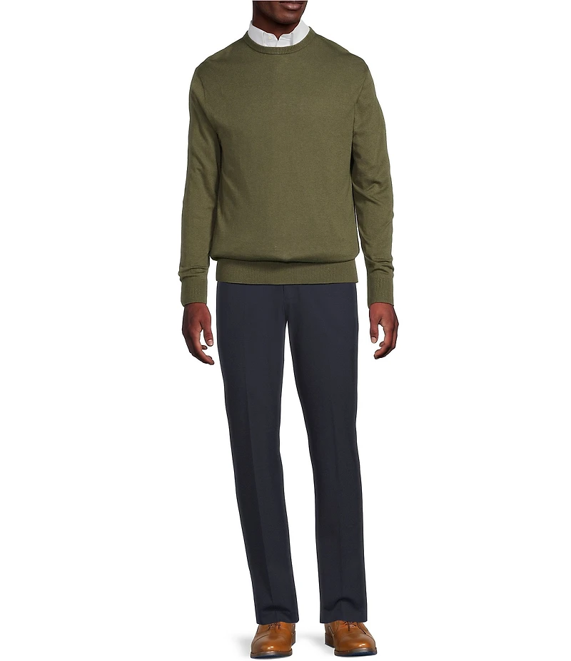 Daniel Cremieux Signature Label Solid Crew Neck Sweater