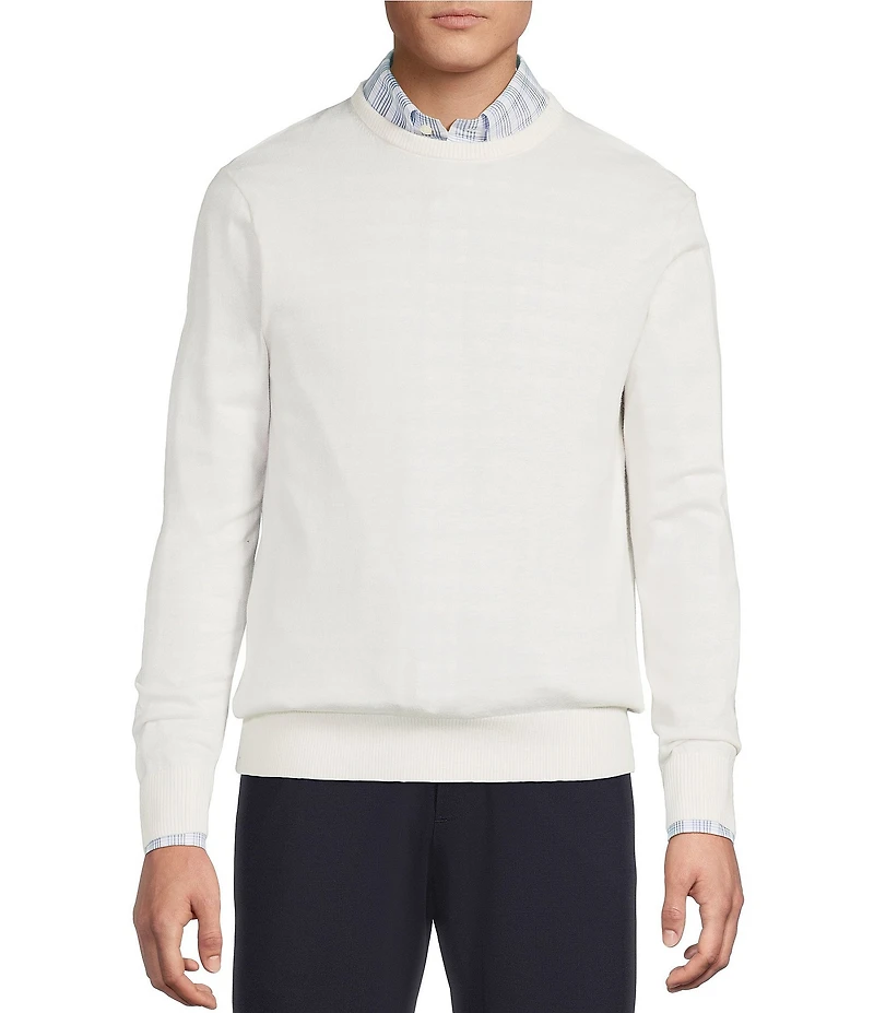 Daniel Cremieux Signature Label Solid Crew Neck Sweater