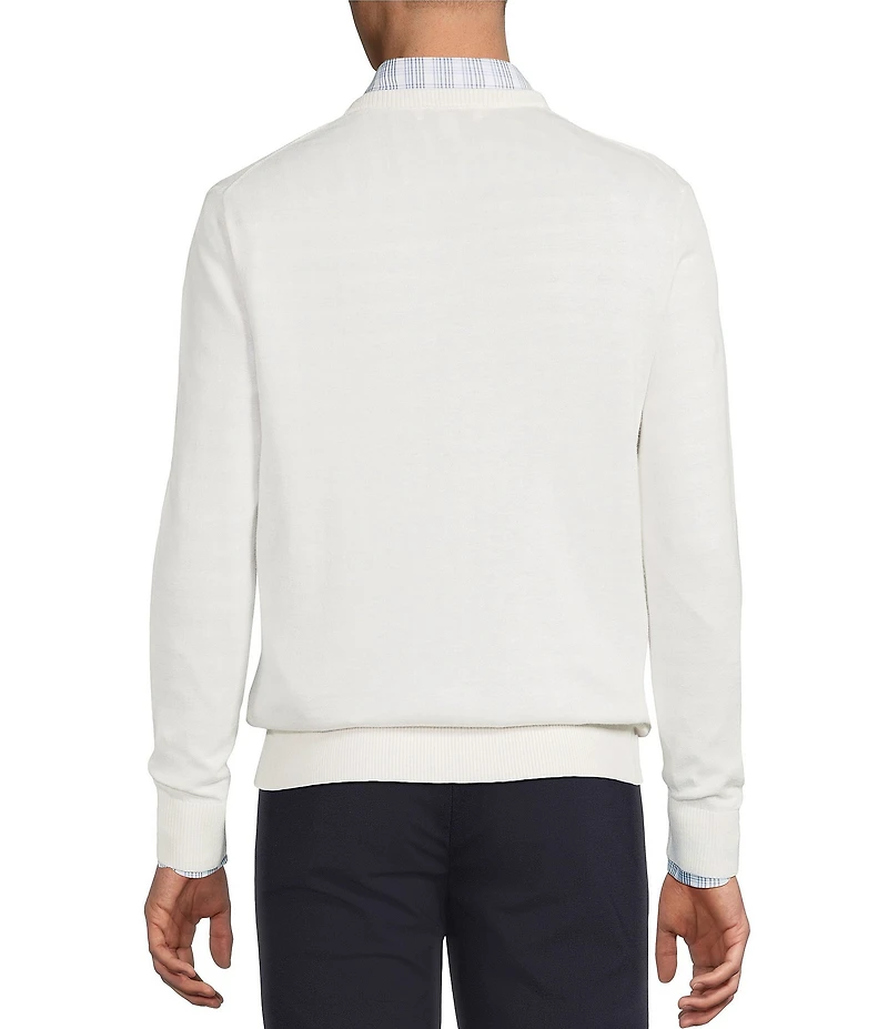 Daniel Cremieux Signature Label Solid Crew Neck Sweater