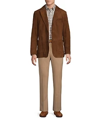 Daniel Cremieux Signature Label Solid Goat Suede Blazer