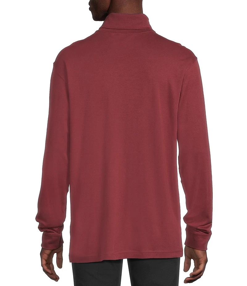 Daniel Cremieux Signature Label Solid Interlock Turtleneck Shirt