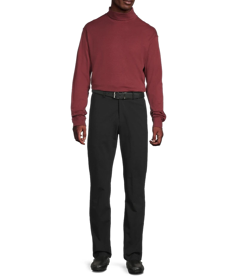 Daniel Cremieux Signature Label Solid Interlock Turtleneck Shirt