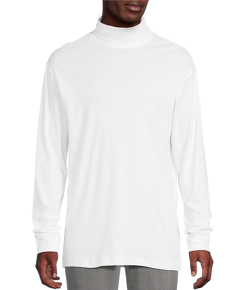 Daniel Cremieux Signature Label Solid Interlock Turtleneck Shirt