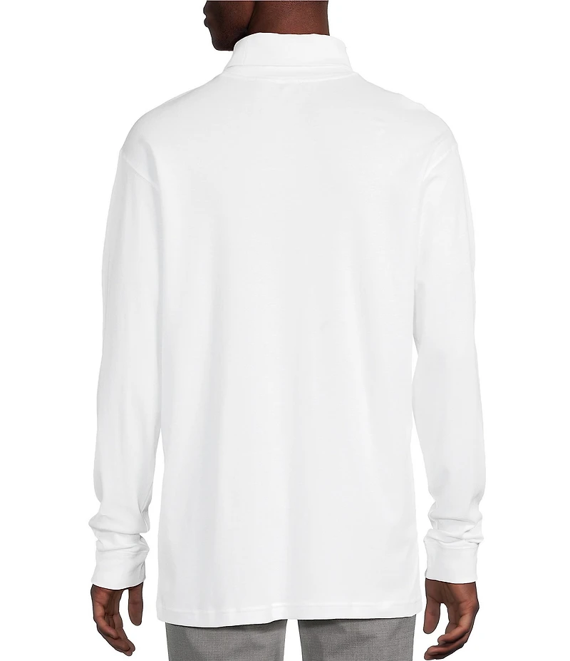 Daniel Cremieux Signature Label Solid Interlock Turtleneck Shirt