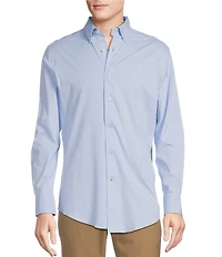 Daniel Cremieux Signature Label Solid Luxe Stretch Long Sleeve Woven Shirt