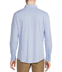 Daniel Cremieux Signature Label Solid Luxe Stretch Long Sleeve Woven Shirt