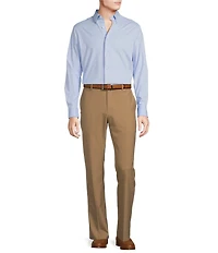 Daniel Cremieux Signature Label Solid Luxe Stretch Long Sleeve Woven Shirt