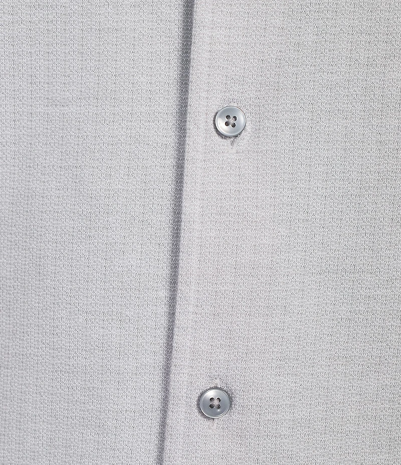 Daniel Cremieux Signature Label Solid Pima Cotton Short Sleeve Coat Front Shirt