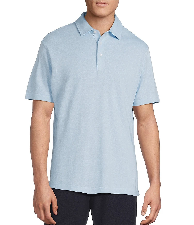 Daniel Cremieux Signature Label Solid Pique Jersey Short Sleeve Polo Shirt