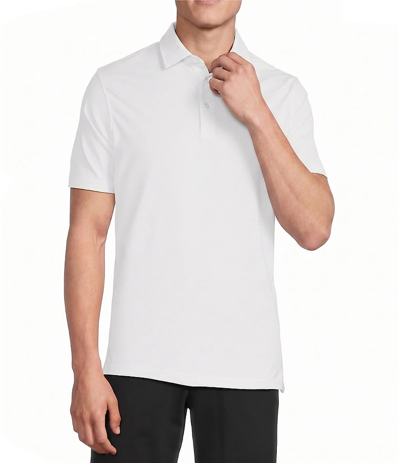 Daniel Cremieux Signature Label Solid Pique Short Sleeve Polo Shirt
