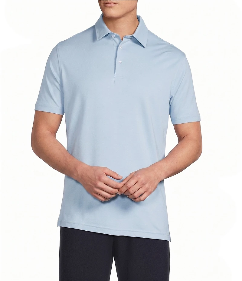 Daniel Cremieux Signature Label Solid Pique Short Sleeve Polo Shirt